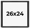 Photo Size Minimalist Grey Picture Frame - UV Acrylic, Foam Board Backing, Hanging Hardware